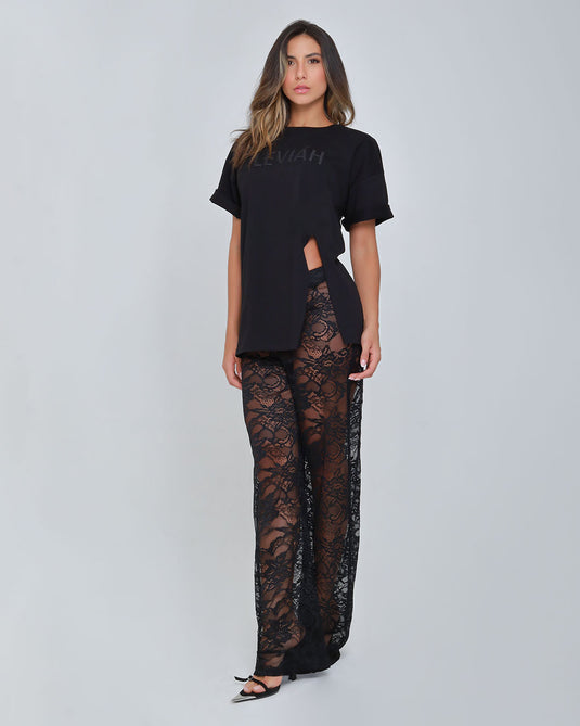 LARY PANTS BLACK - LEVIÁH