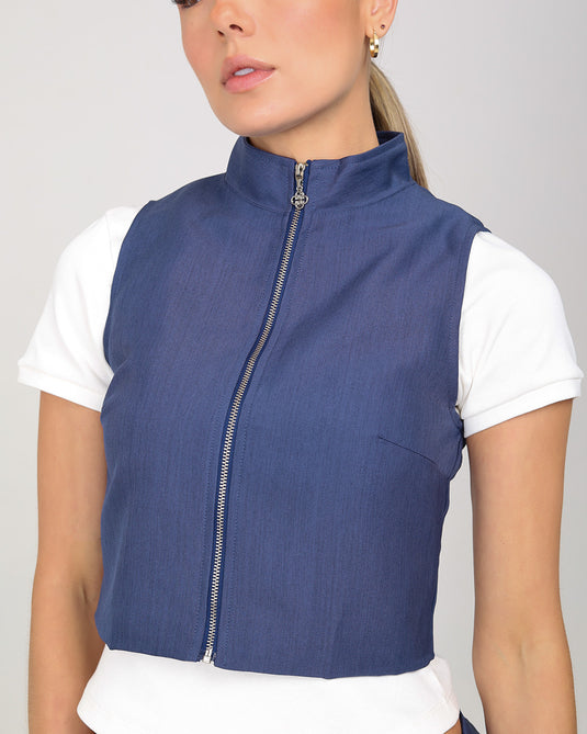 SHORT VEST BLUE