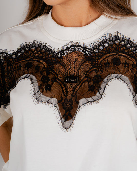 CHIARA T-SHIRT IVORY - LEVIÁH