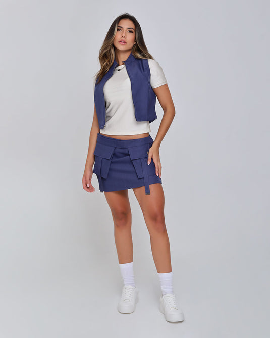 SHORT VEST BLUE