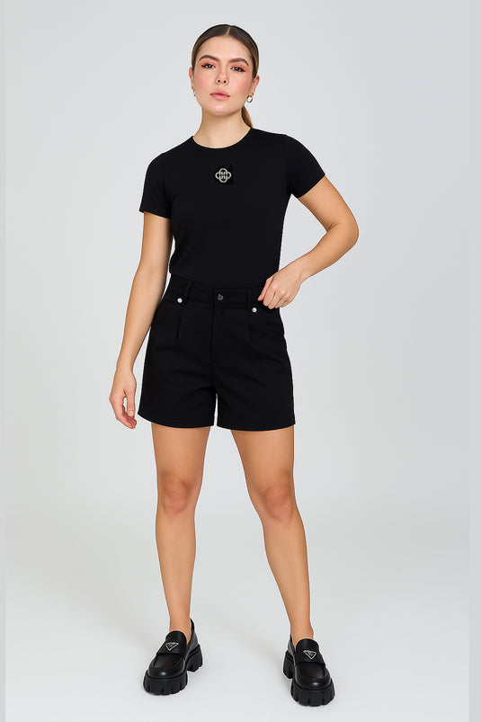 KYRA T-SHIRT BLACK - LEVIÁH