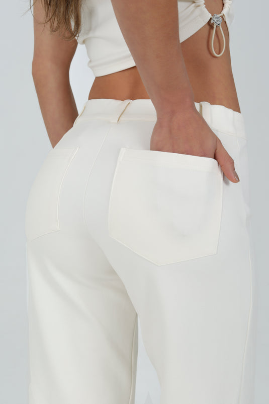 NARA PANTS IVORY - LEVIÁH